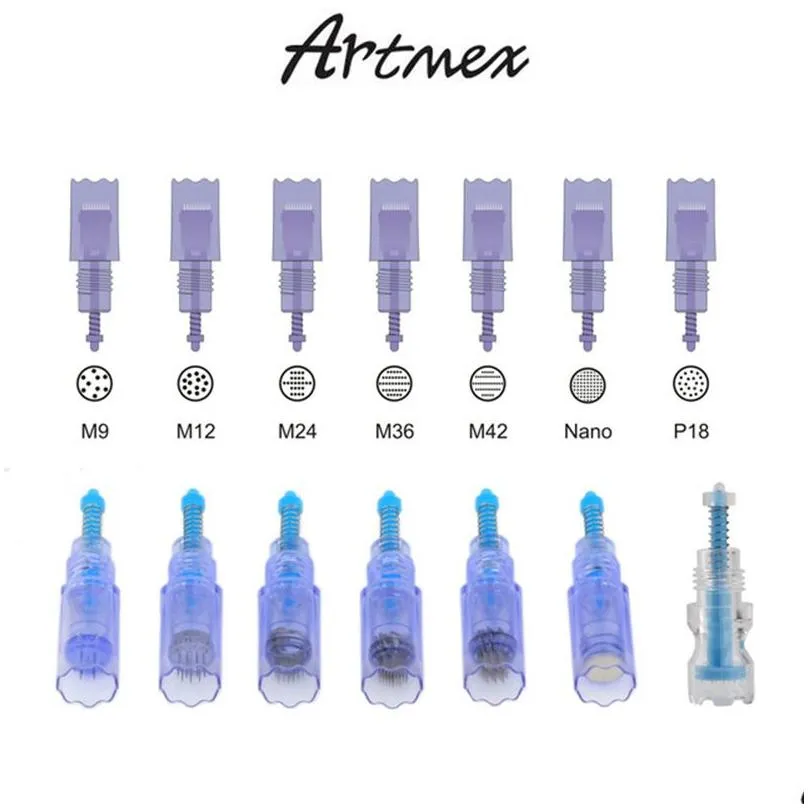 permanent replacement needle cartridge tattoo needles tips fits for artmex v8 v6 v3 v9 v11 artmex tatoo machine