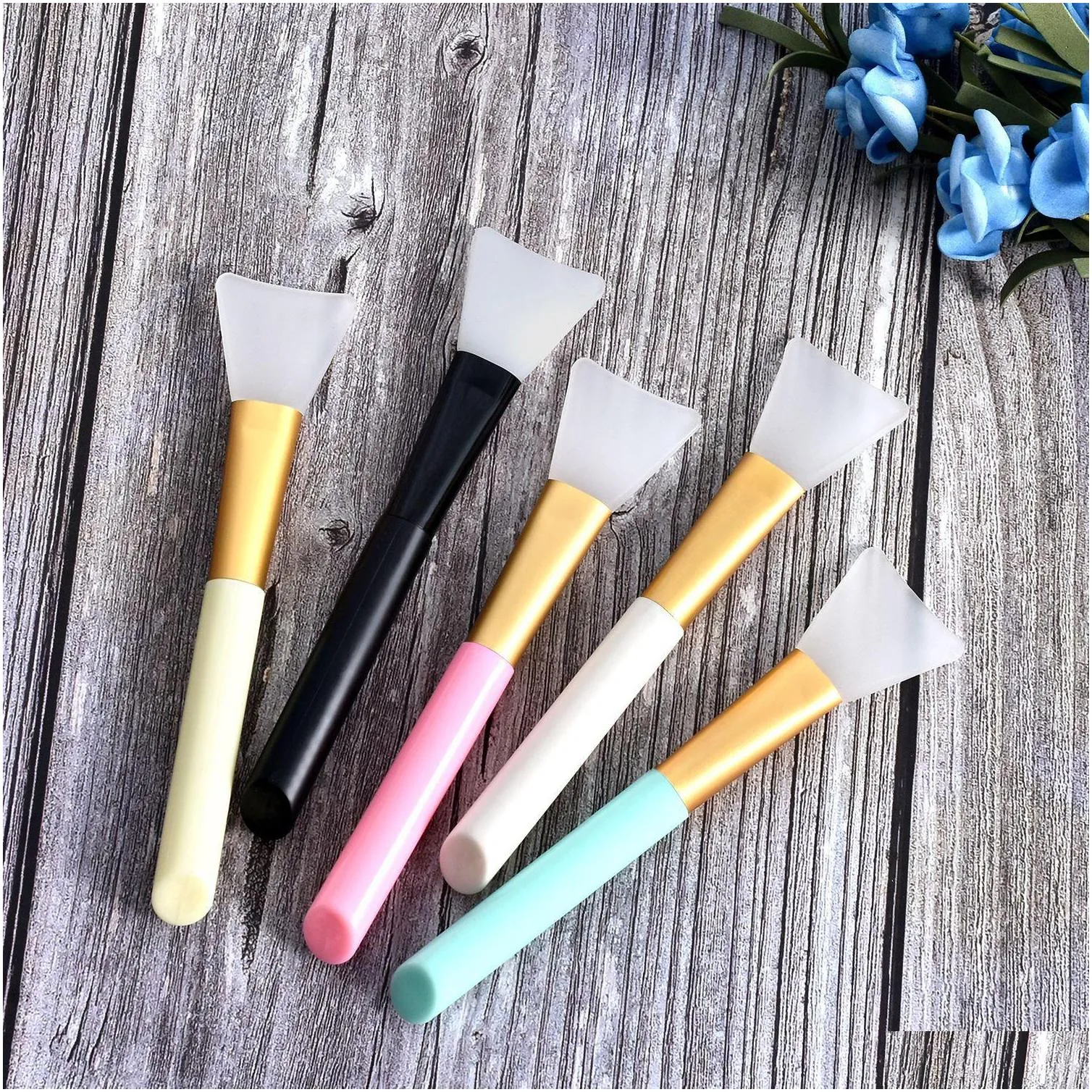 silicone facial mask brush cream mixing silicone makeup brushes face skin care tools makeup tools