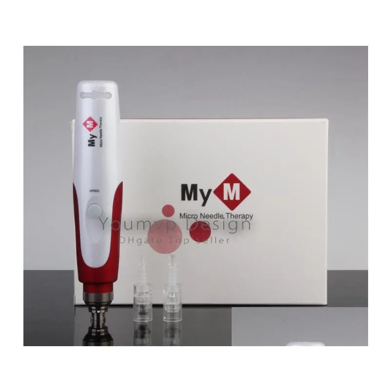 mym derma pen 5 speed auto electric mirco needle derma pen mym ultima n2c dermapen with 2 pcs needles cartridge