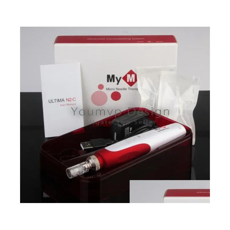 mym derma pen 5 speed auto electric mirco needle derma pen mym ultima n2c dermapen with 2 pcs needles cartridge