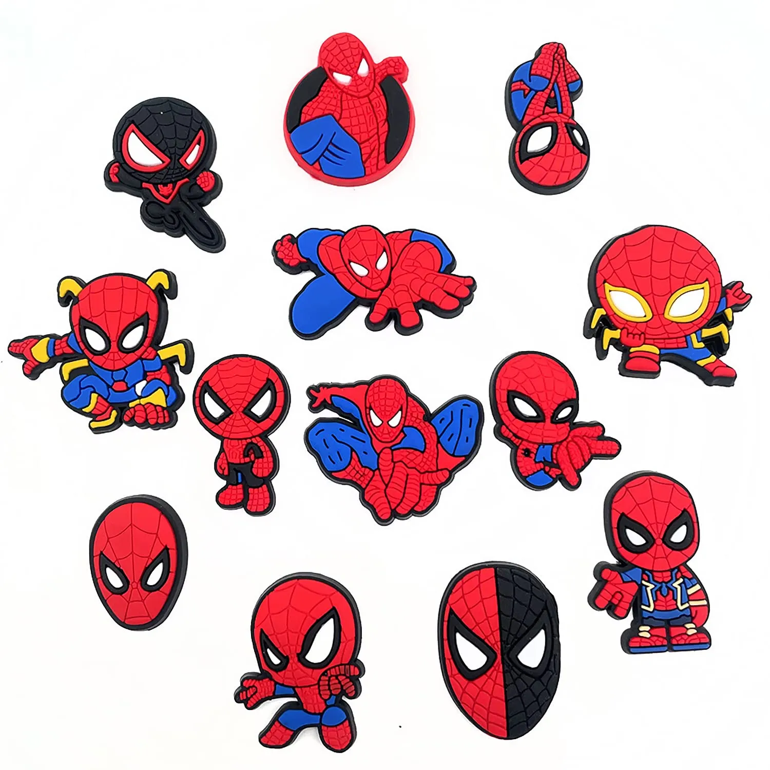 superhero croc charms pvc cartoon croc charms hero croc charms for kids teens cartoon charms clog sandals bracelet wristband shoe accessories for man woman party favor.