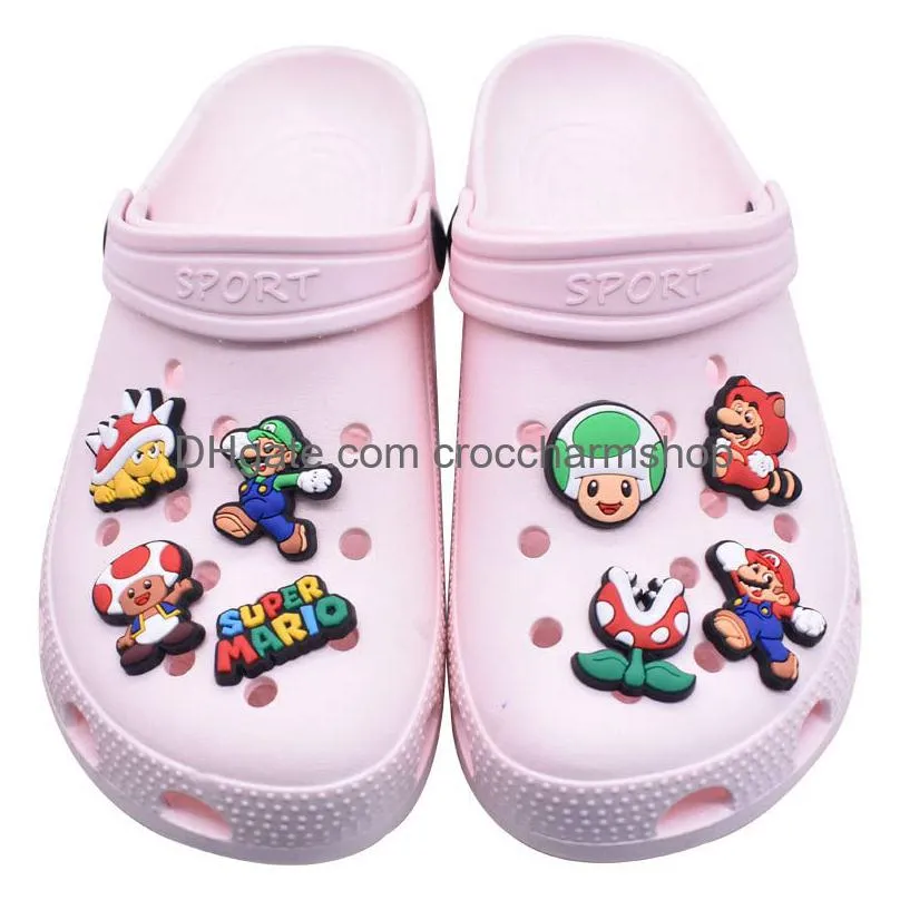  charms for clog sandals decoration cartoon game  shoes decoration accessories for kids girls party favor gifts