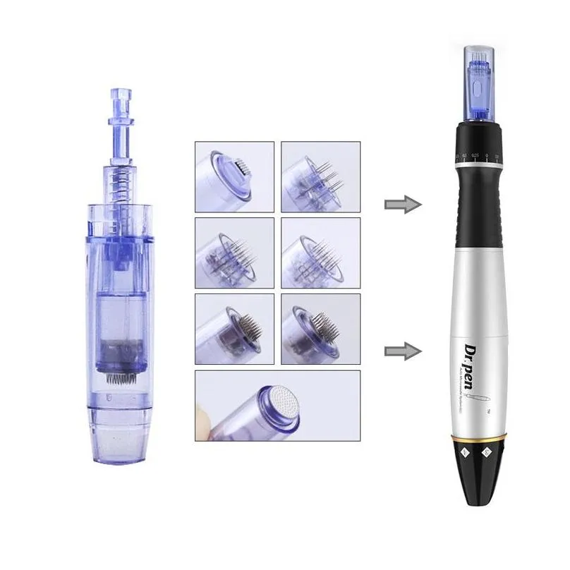 1/3/5/7/9/12/36/42/nano needles dr.pen a1 derma pen adjustable needle cartridges for face beauty