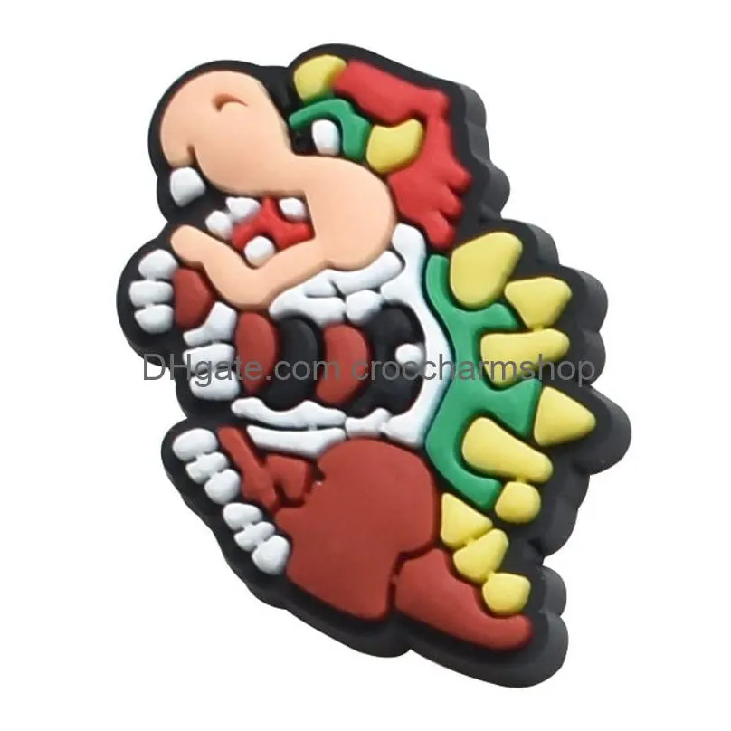 mario charms for clog sandals decoration cartoon game mario shoes decoration accessories for kids girls party favor gifts
