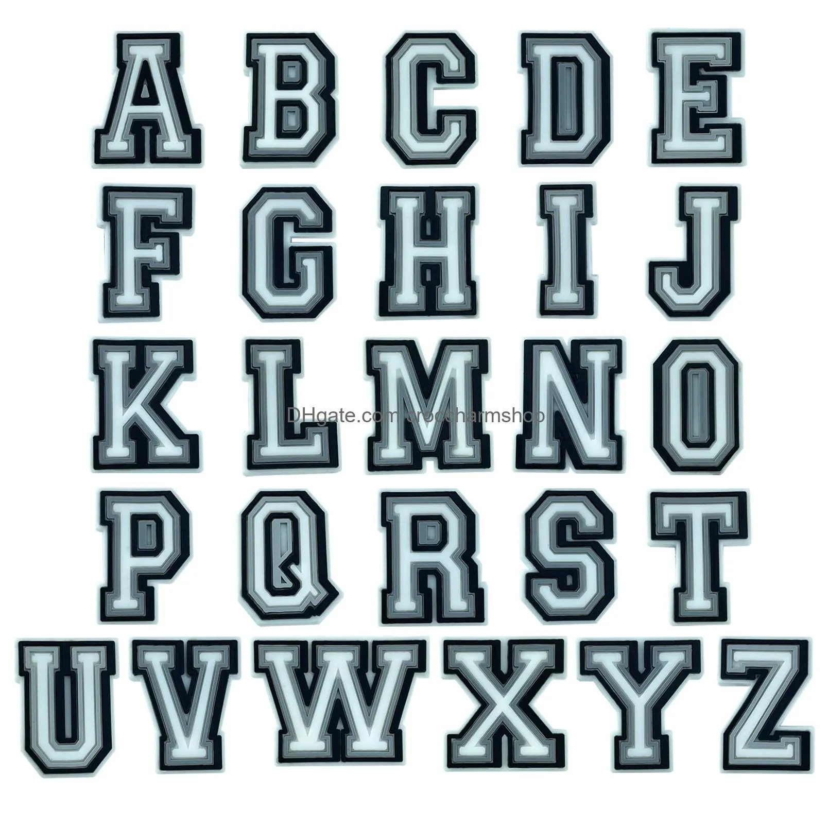 letters numbers shoe charms for men boys girls abcz 09 letter number charms pins for teens women adults toddler charms pins for kids sandals decoration