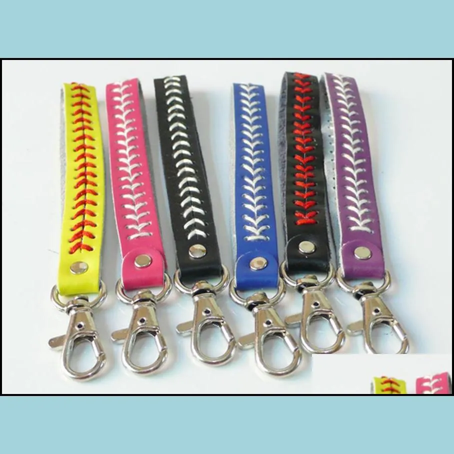 bracelet 2019 new factory cheap baseball keychain fastpitch softball accessories softball baseball keychain fastpitch softball