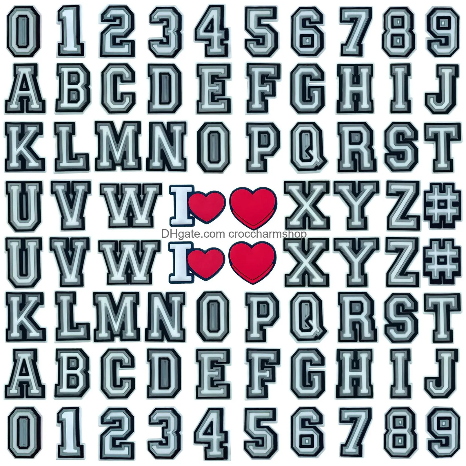 letters numbers shoe charms for men boys girls abcz 09 letter number charms pins for teens women adults toddler charms pins for kids sandals decoration