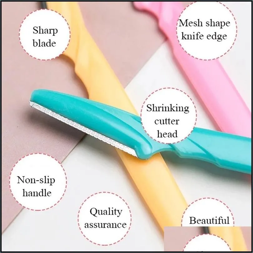 eyebrow razor eyebrow trimmer women face razor hair remover eye brow shaver blades for cosmetic beauty makeup tools