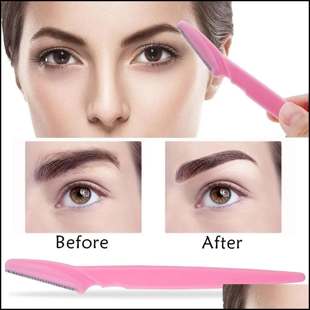 eyebrow razor eyebrow trimmer women face razor hair remover eye brow shaver blades for cosmetic beauty makeup tools