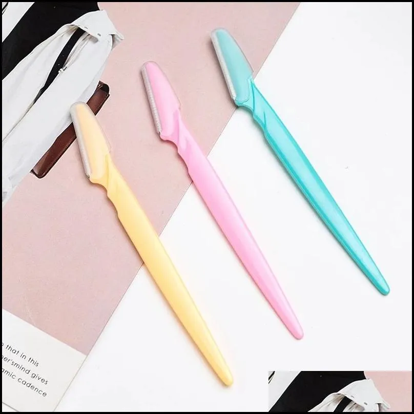 eyebrow razor eyebrow trimmer women face razor hair remover eye brow shaver blades for cosmetic beauty makeup tools