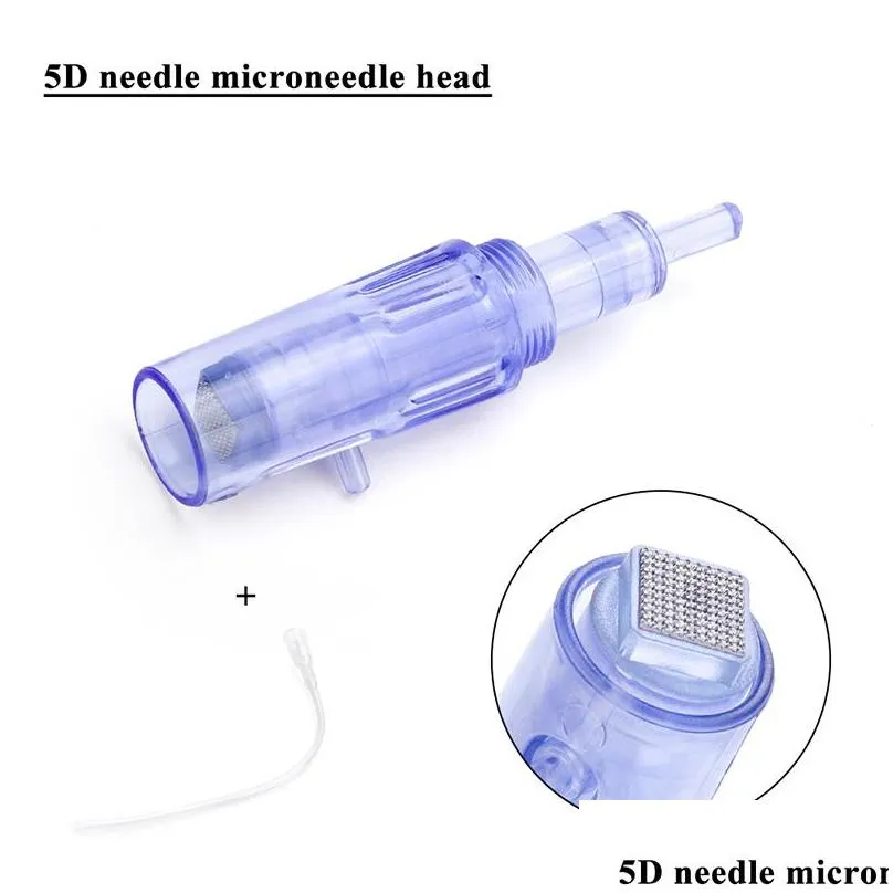 20pcs microneedle cartridges needles with syringe tube 9 12 36 pin for mini hydra gun mesotherapy injector auto derma stamp pen