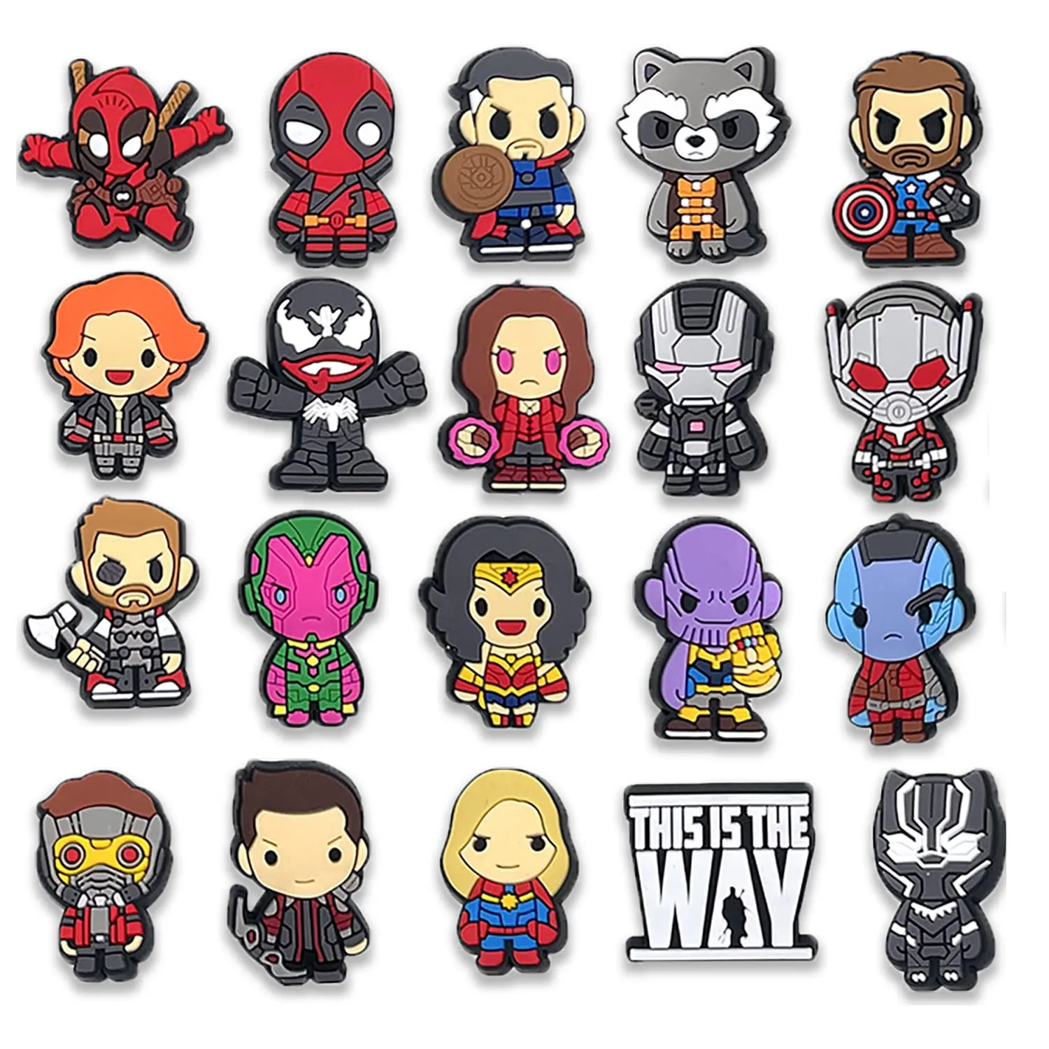 Superhero croc sales charms