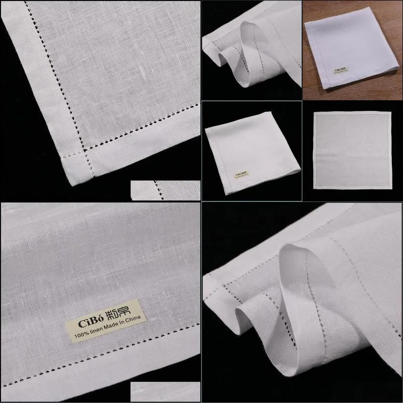 m003 12 pieces white mens handkerchief large 16x16 handmade drawnwork lace linen hanky wedding hankie 201009
