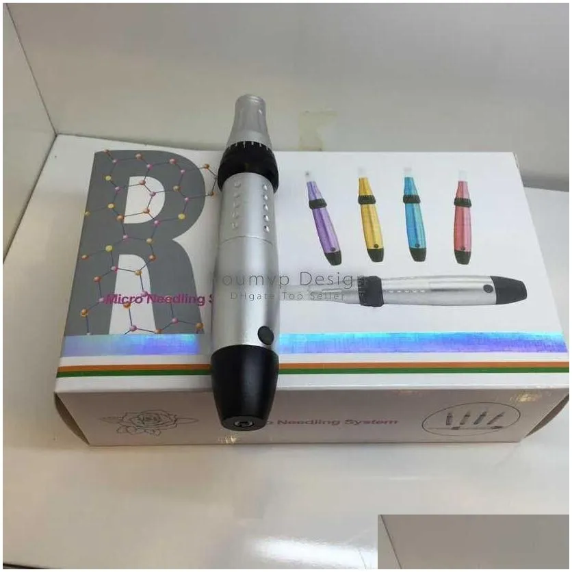 auto electric derma pen with 9needle disposable tips digital microneedle therapy equipment electrical derma pen jjd1806