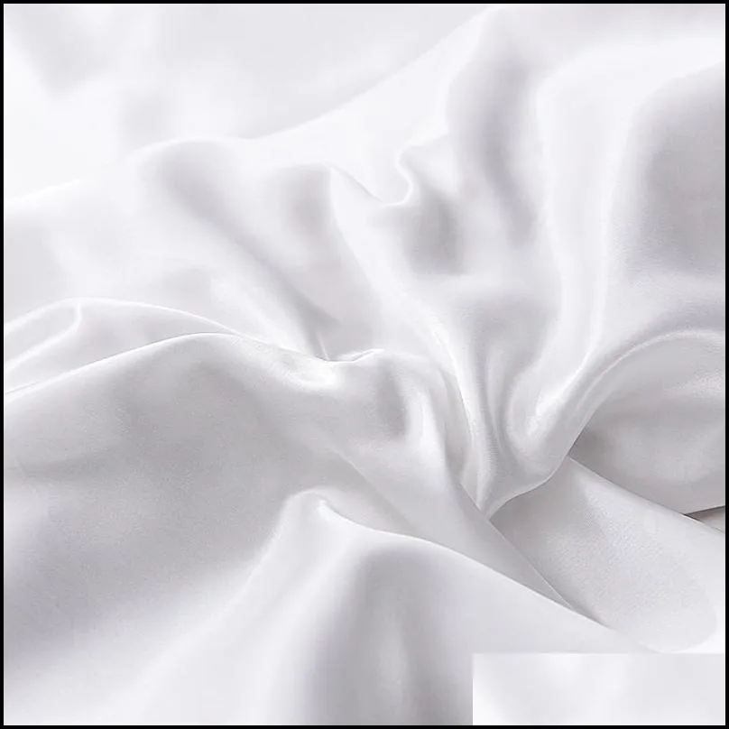 18 colors luxury satin silk flat bed sheet set single queen size king size bedspread cover linen sheets double full double y 201113