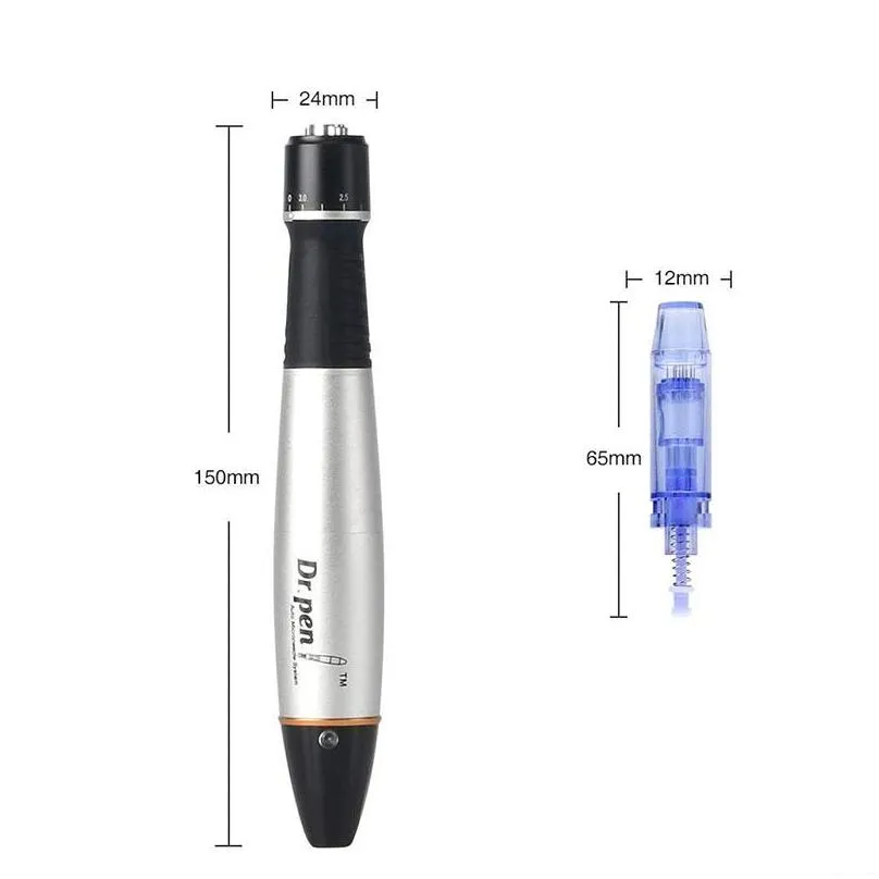 dr.pen a1c electric derma pen microneedle kits with cartridges key switch version skin care tools