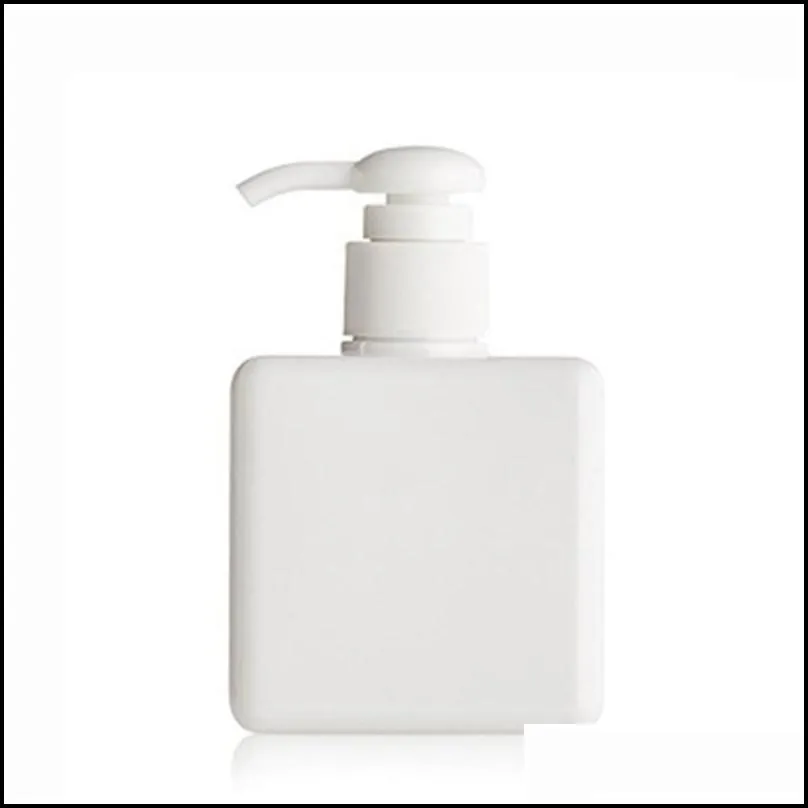 250ml/8.5oz plastic bottle with plastic pump petg refillable bottle for shampoo shower gel bottle