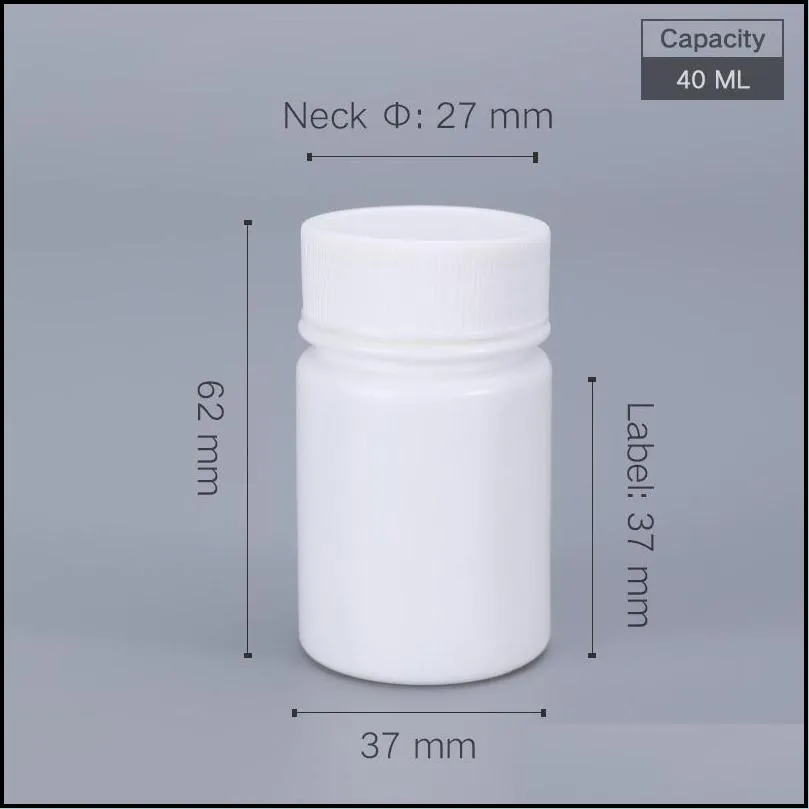 umetass empty medical plastic bottles with lids portable pill tablets capsule container food grade 20ml 30ml 40ml 50ml 70ml t200819