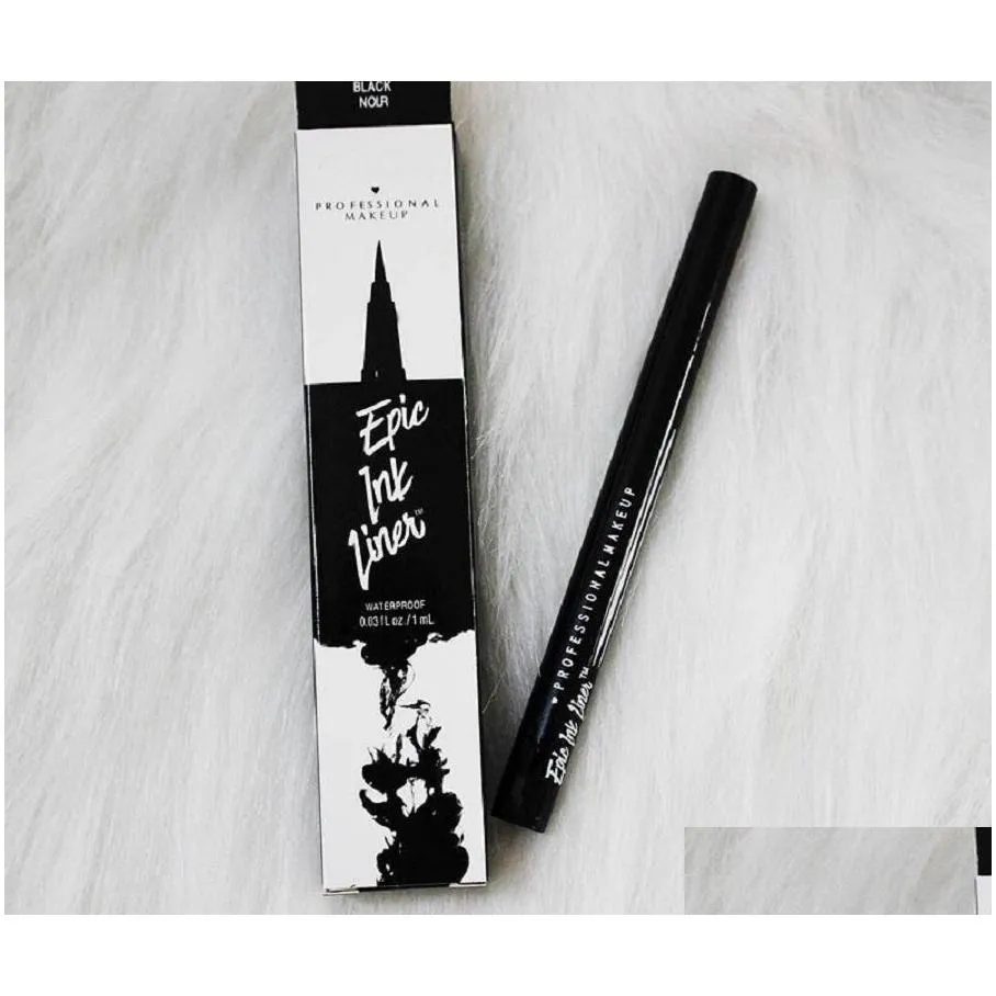 low price epic ink liner black eyeliner pencil headed makeup liquid black color eye liner waterproof cosmetics long lasting