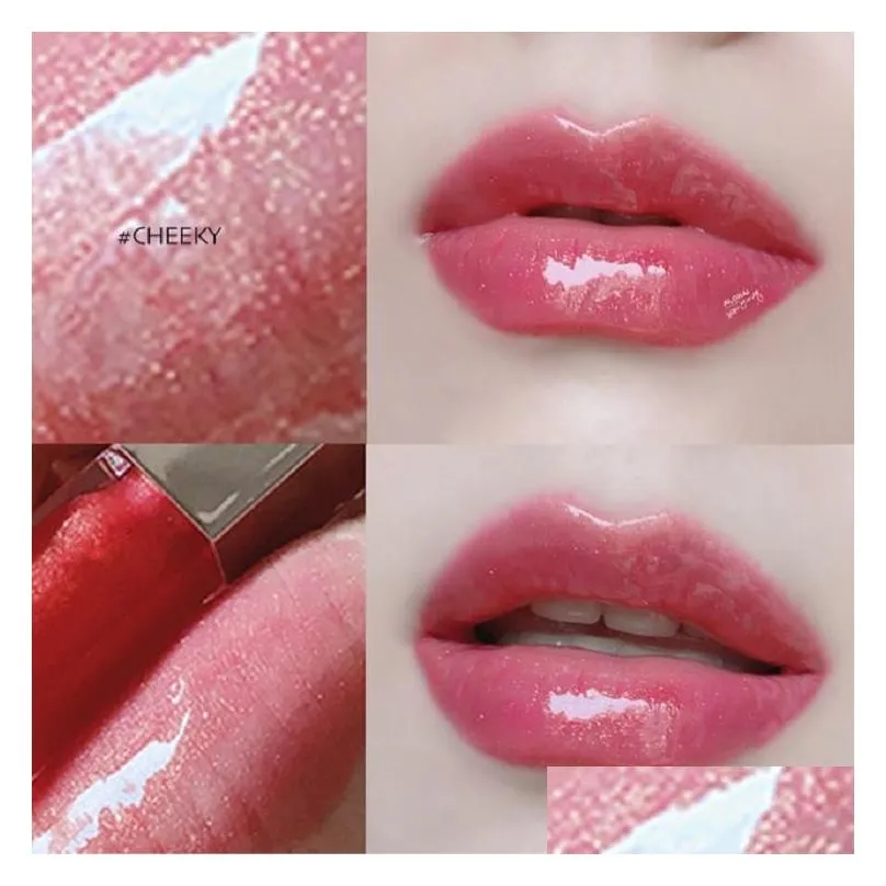 hot makeup lipstick 9 colors shiny cherry vitamin clear fussy/glow/diamond milk lip glaze liquid lip  glow fussy 9ml