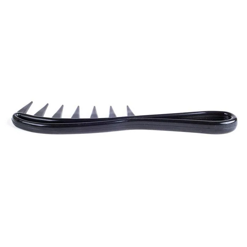 big tooth comb mens plastic big back hair comb threedimensional handle curve salon comb