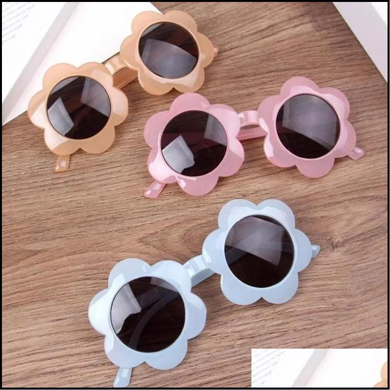 kids sunglasses sunflower frame girls eyeglasses baby boy sun glasses children beach eyewear fashion acetate kids accessories lsk426