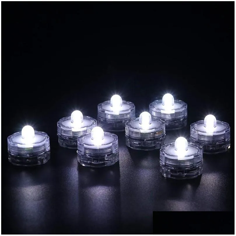 candle light night lamps led submersible waterproof tea lights battery power decoration candles wedding party christmas high quality decoration