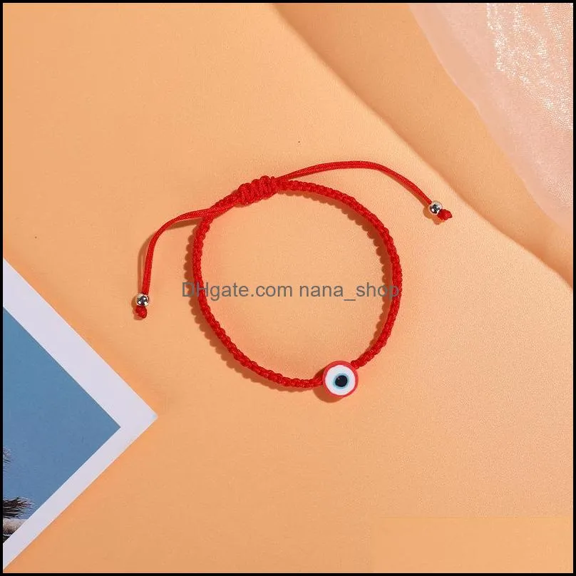 summer candy color evil eye bracelet lucky knot friendship jewelry charm bracelets lovely women men