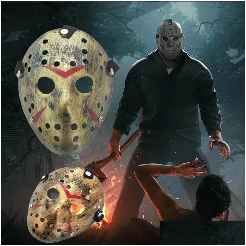 full face masquerade masks jason cosplay skull vs friday horror hockey halloween costume scary mask festival party masks