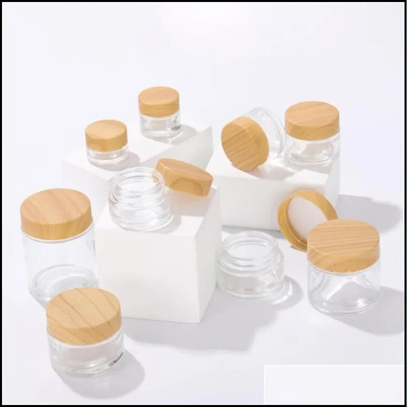 5g 10g 15g 20g 30g 50g frosted glass jar face cream bottle cosmetic makeup lotion storage container jars