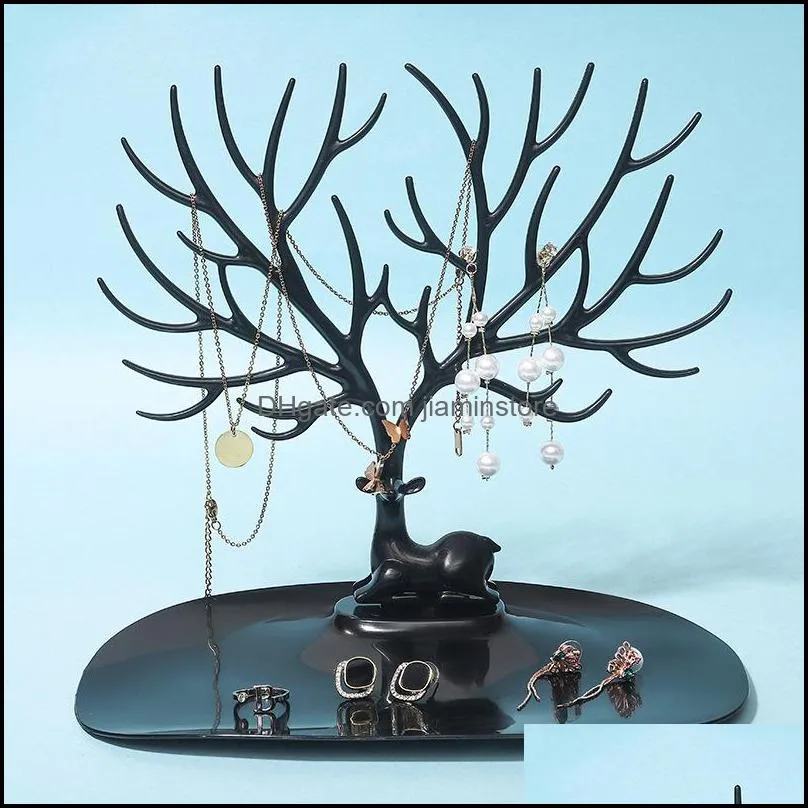 deer antlers jewelry holder tree tower stand for earrings bracelets anklet rings necklace jewelry acrylic pvc holder organizer display