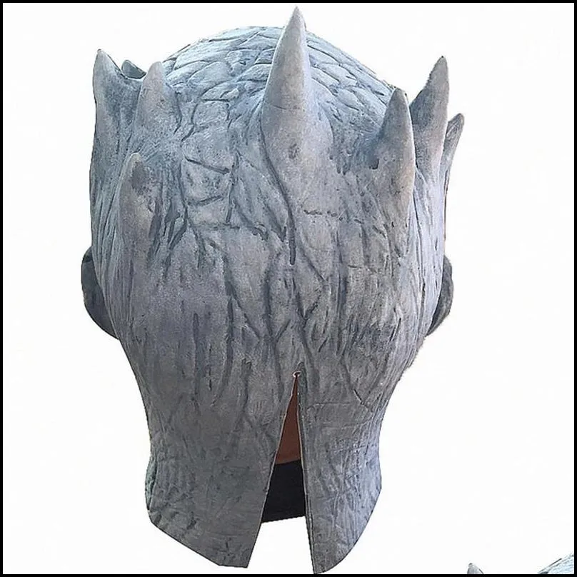 movie game thrones night king mask halloween realistic scary cosplay costume latex party mask adult zombie props t200116