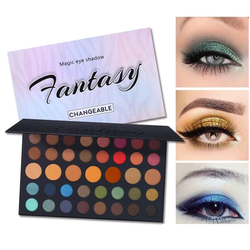 beauty ucanbe eyeshadow makeup palette fantasy 39 colors nude matte shimmer highly pigmented bronze neutral smoky highlighter