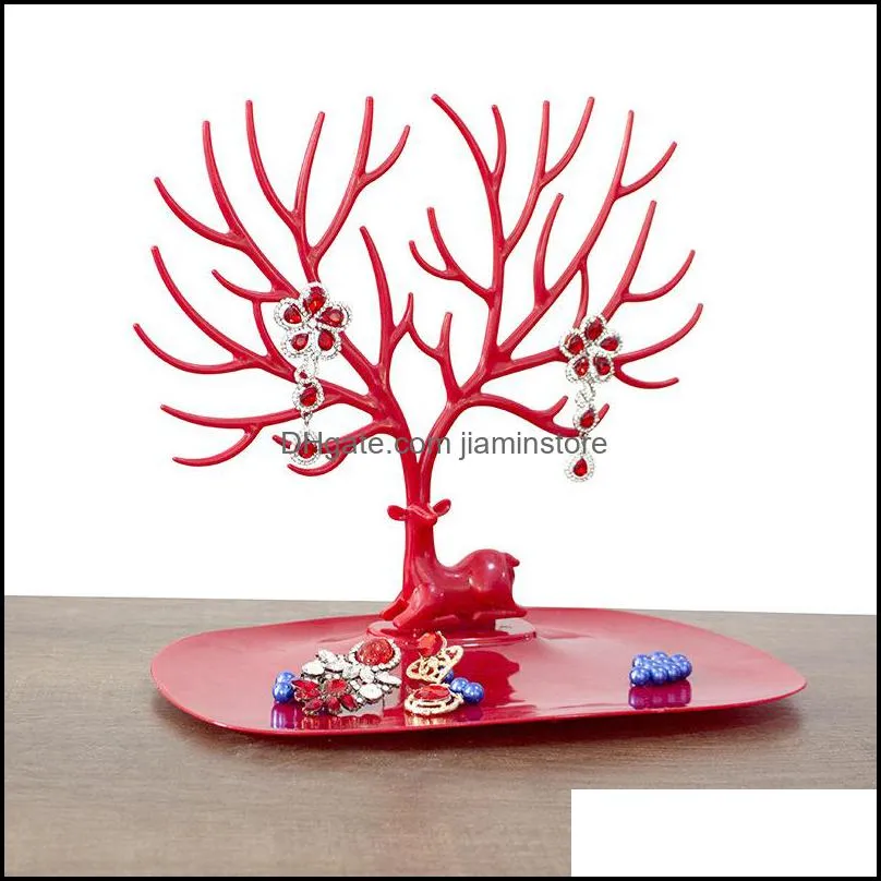 deer antlers jewelry holder tree tower stand for earrings bracelets anklet rings necklace jewelry acrylic pvc holder organizer display
