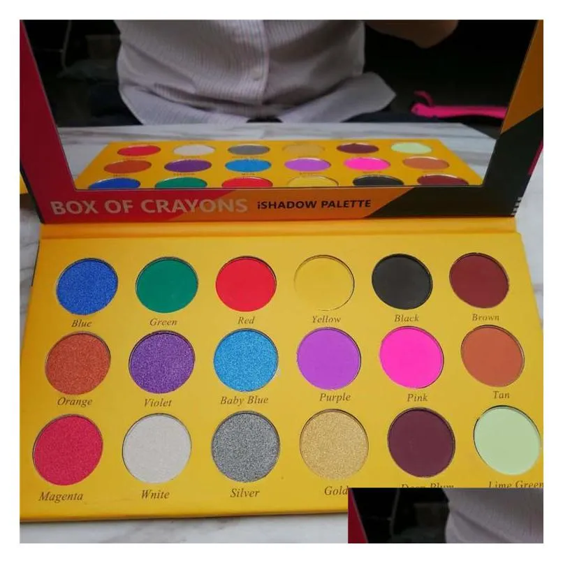 makeup eye shadow palette box of crayons eyeshadow ishadow palette 18 color shimmer matte eyeshadow palette