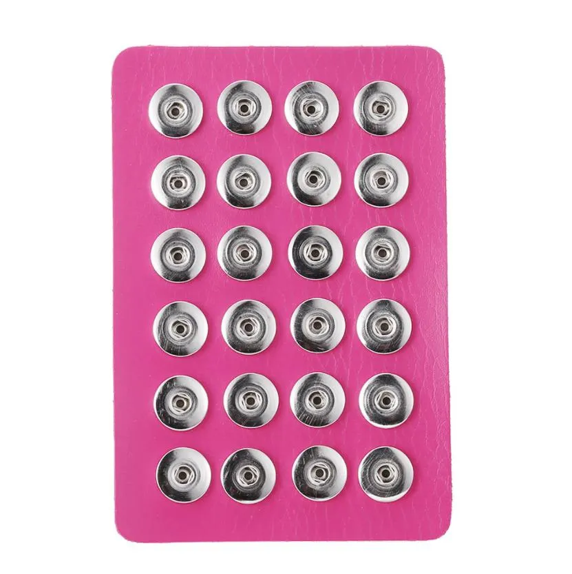 noosa snap jewelry 12mm 18mm snap button stand display holder 10 colors black leather snap display for 24 pcs snaps jewelry