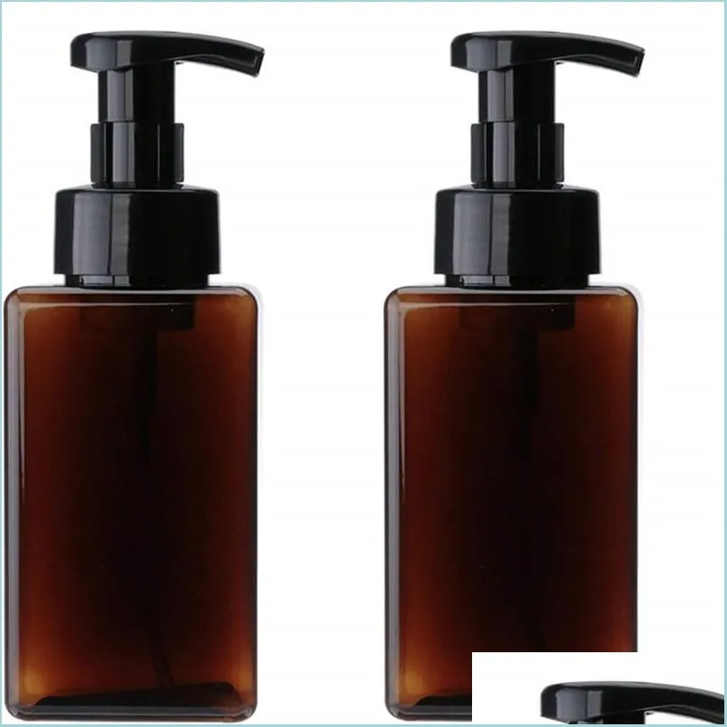 450ml 15oz foaming soap dispensers petg pump bottle refillable container travel shampoo hand soap liquid bottle for bathroom