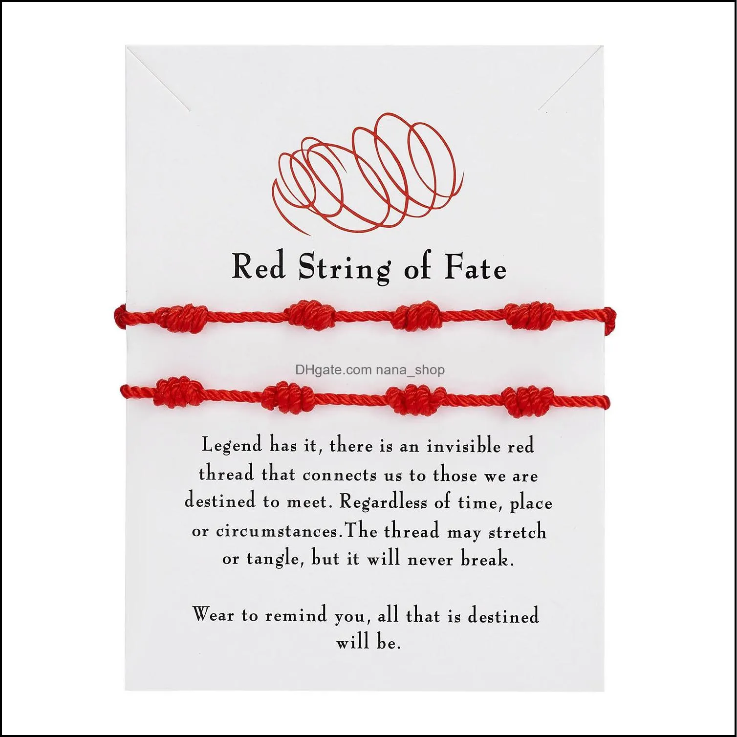 7 knots red string bracelets for protection good luck amulet success prosperity handmade rope bracelets lucky charm bangles