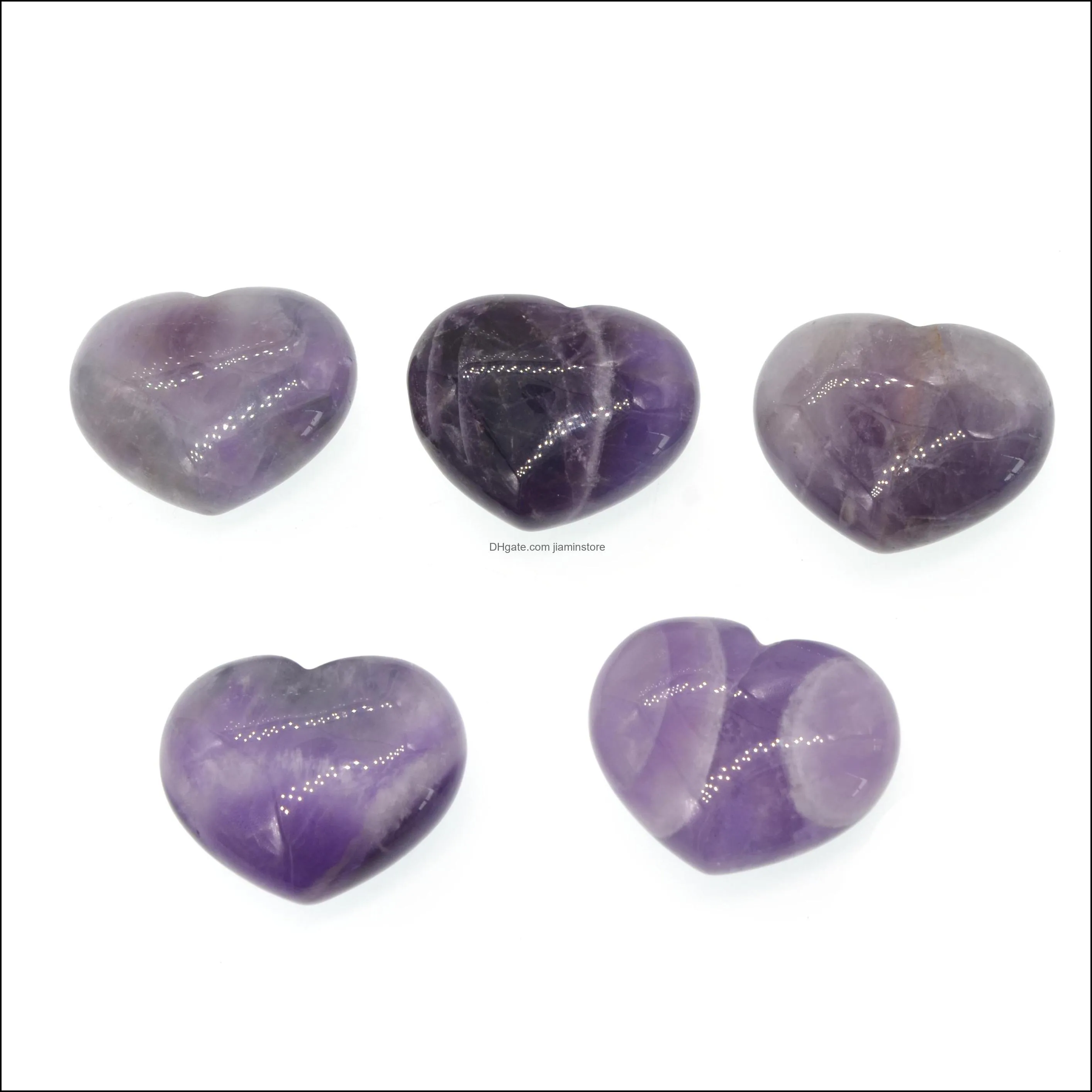 natural stone heart nonporous home decoration toys for multiple purposes