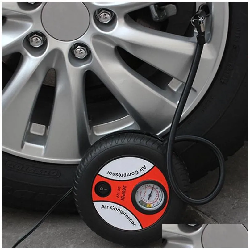 electric tire inflation dc 12v car portable air compressor pump car air compressor for cars motorcycles bikes