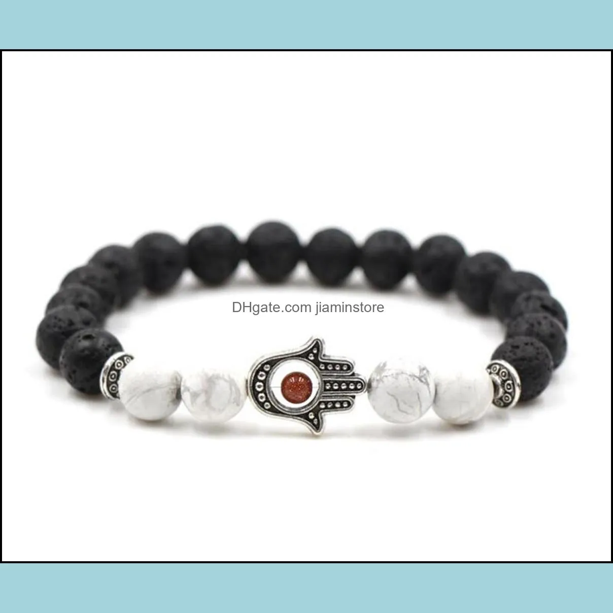 maya bracelet charm marble beaded bracelet eye beads lava beads cure energy aura gifts