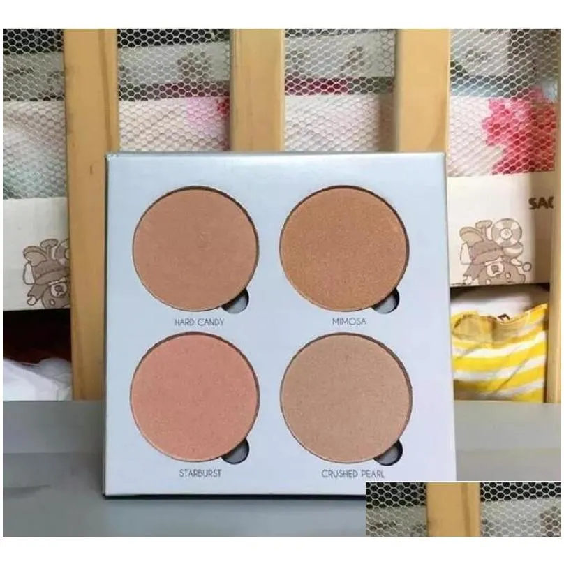 hot makeup 4 colors bronzers highlighters palette face powder