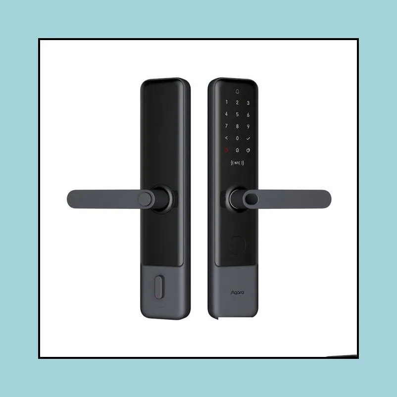 aqara n200 smart door lock fingerprint bluetooth password nfc unlock worksapple homekit smart linkage with doorbell with mijia 201013