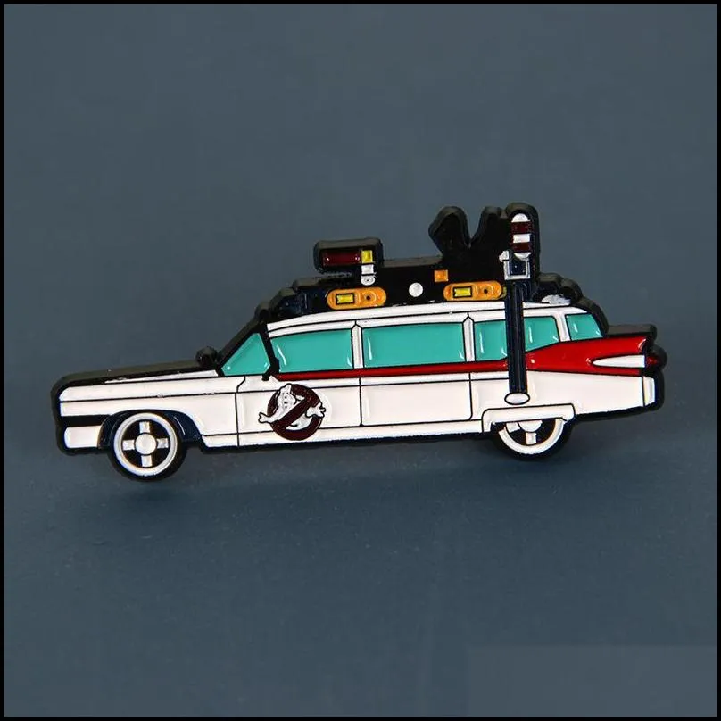 ghostbuster pin ambulance brooch fantasy adventure film badge one wish hot