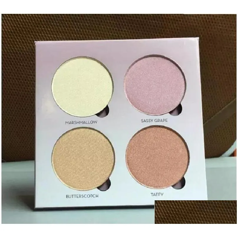 hot makeup 4 colors bronzers highlighters palette face powder