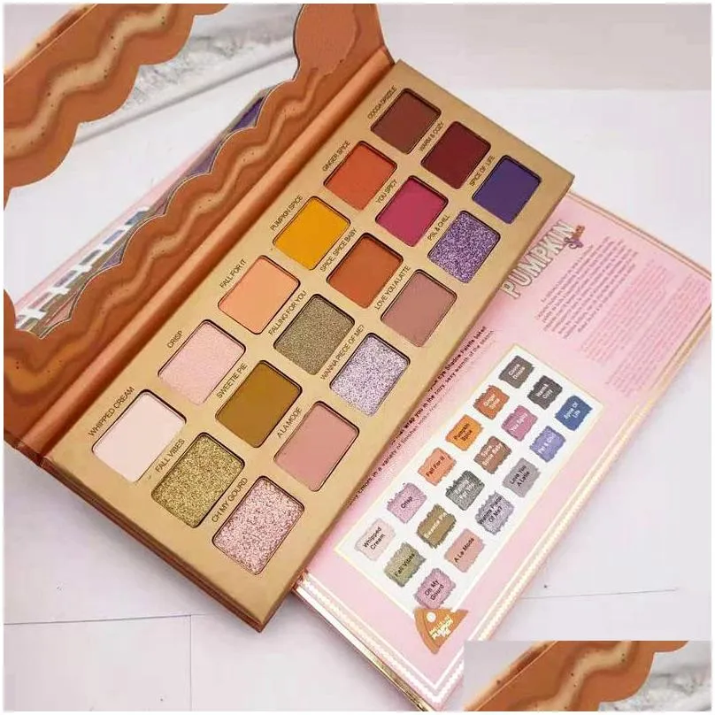 christmas pumpkin eyeshadow 18 colors classic spice eye shadow palette makeup matte shimmer eyeshadow