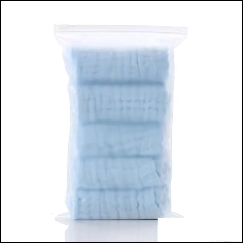towels robes 5pcs/lot muslin 6 layers cotton soft baby face towel handkerchief bathing feeding washcloth wipe burp cloths