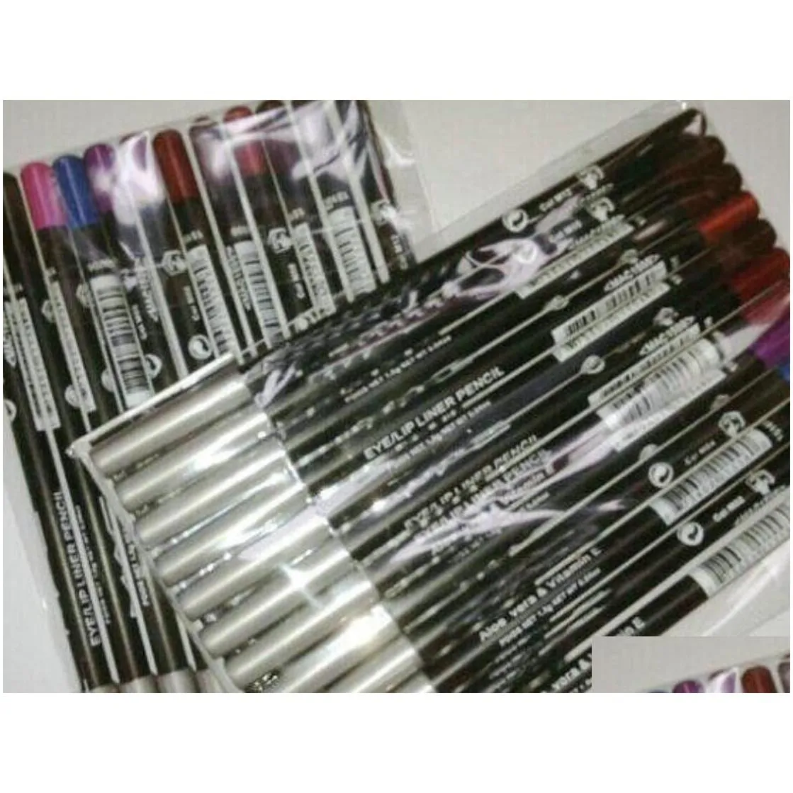 60 pcs waterproof eyeliner pencil cosmetics twelve different colors makeup lipliner pencil