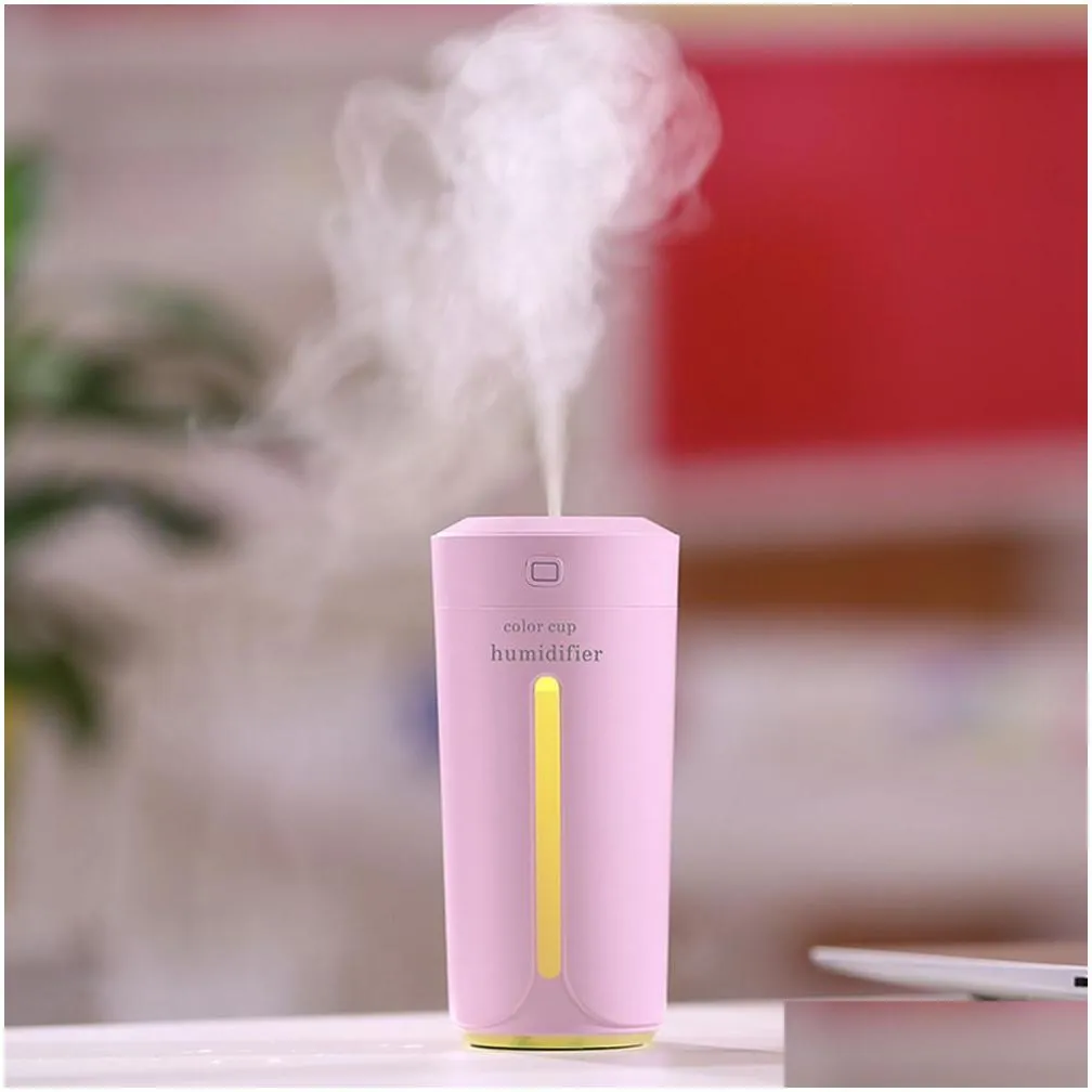 mini ultrasonic air humidifier aroma oil diffuser aromatherapy mist maker 4 color portable usb humidifiers for home car