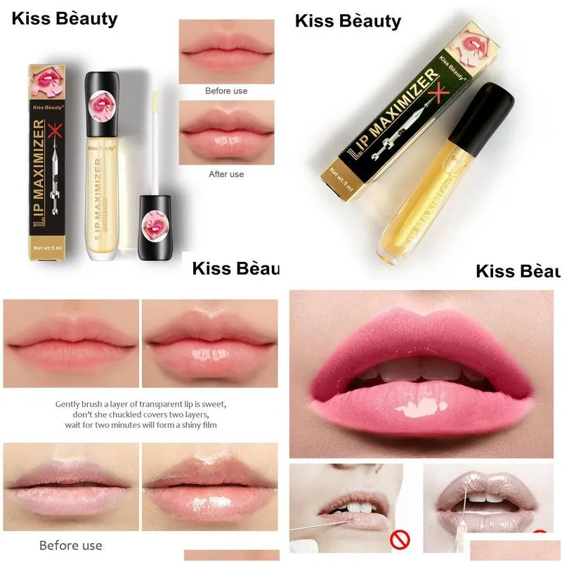 makeup lip plumper collagen gloss lip care serum repairing mask reduce fine lines increase elasticity moisturizing lips plumping kiss